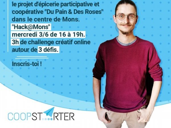 Edouard, ambassadeur de Coopstarter 2.0 lance le Hack@Mons ! 